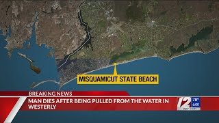 Man dies after being pulled from water at state beach