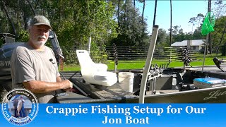 Crappie Fishing Setup for our Jon Boat