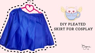 ･ﾟ⌒ Easy Cosplay Tutorial •DIY Pleated Skirt  𓂅