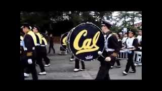 Unedited UCB Cal Band full March to Memorial Stadium 2014 singing \