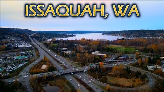 Aerial views of Issaquah, Washington