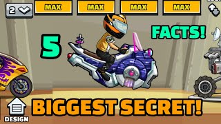 BIGGEST SECRET OF HOVER BIKE 🤔 5 INVISIBLE WHEEL FACTS | Hill Climb Racing 2