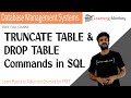 TRUNCATE TABLE & DROP TABLE Commands in SQL || Lesson 43 || DBMS || Learning Monkey ||