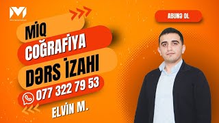 Elvin müəllim l Coğrafiya dərs-2. Kartoqrafik təsvirlər.