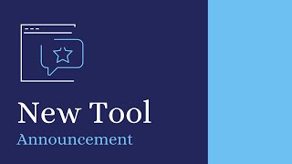 New Tool Announcement Video Template (Editable)