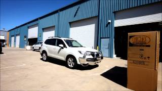 ECB testing the EyeSight™ with the Big Tube™ Bar (Bullbar) fitted to the Subaru Forester MY13