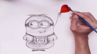 How to Draw Minion step by step easy