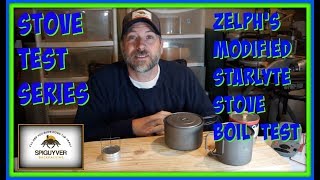 Stove Test Series - Zelph's Modified Starlyte Stove Boil Test