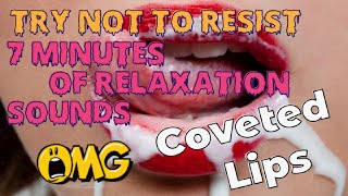 cute eating sounds asmr coveted lips 7 min relaxing sounds