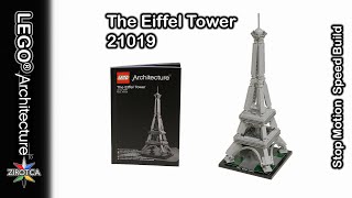 LEGO 21019 The Eiffel Tower, Paris, France - Speed Build Stop Motion & Review | LEGO Architecture