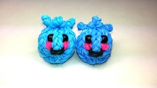 3-D Happy Blueberry Tutorial by feelinspiffy (Rainbow Loom)