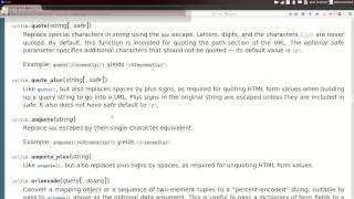 Python URL "Utility functions" [urllib] 05