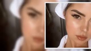 Demi Rose sees cleavage erupt from frontless robe in jaw-dropping display
