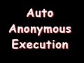 Javascript Automatic Anonymous Function Execution