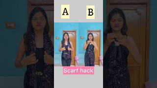 Which scarf top is best A or B 💫#scarf  #hack #style #ytshorts #shorts #fashion #lifestyle