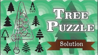 Solution for the Tree Puzzle from Puzzle Master Wire Puzzles