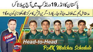 Pakistan start their campaign in U19 World Cup 2022 today | Pakistan U19 World Cup 2022 schedule