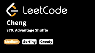 LeetCode 870. Advantage Shuffle