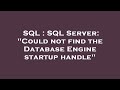 SQL : SQL Server: 