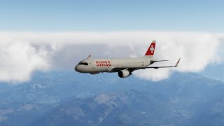 [P3Dv5.3HF2] SWISS A320 flight from Geneva (LSGG), to Zürich (LSZH), Switzerland