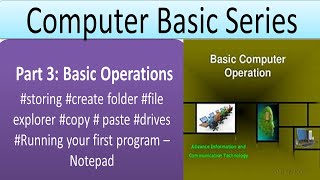 Computer Basic Series - Part 3: Basic Operations / Notepad