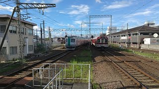 近鉄1233系VE38+8600系X54編成の急行京都行きと京都市営地下鉄10系1105Fの普通国際会館行き 新田辺駅