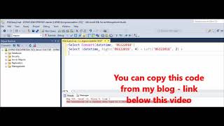 MSSQL - Fix Error - The conversion of a varchar data type to a datetime data type
