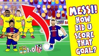 💥MESSI FREE-KICK vs ATLETI!💥 How did you score that goal? (1-0 2018 Parody Goal Highlights Song)