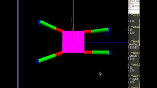 quadruped simulator by python