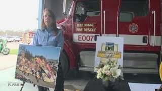 Central Texas firefighter honored with parade float after tissue donation helps others
