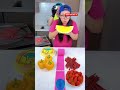 Among Us yellow foods vs red foods ice cream challenge_-- #amongus #funny