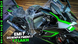 Get New Kawasaki Ninja ZX-10r in ₹7 Lakh | EMI \u0026 Downpayment Details.