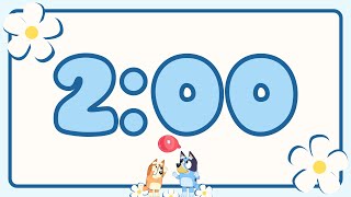 2 Minute Timer Bluey for Kids - Calm and Relaxing Music