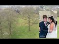 eastwood hall drone footage with wedding photos included