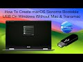 How to Create macOS Sonoma Bootable USB on Windows Without Mac & Transmac | Hackintosh