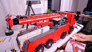 Building a Mould King 19008 crane truck start to finish no talking except when there's talking