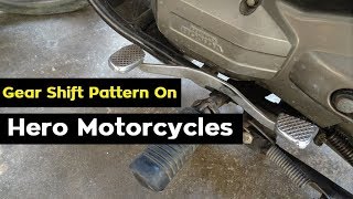 How To Shift Gear Pattern On Motorcycles like Hero Honda Splendor Plus | Passion Pro | Glamour