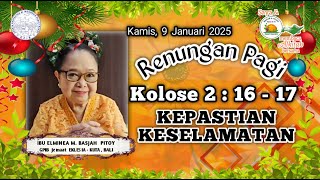 Saya dan PKLU GPIB Membaca Alkitab Bersama, Kamis pagi, 9 Januari 2025