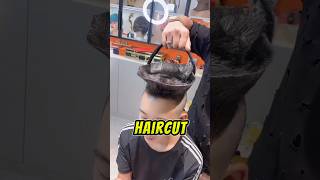 This Barber gives Crazy hairstyle 😱  #shorts