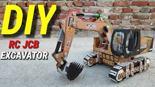 How To Make RC Jcb Excavator With Hydraulic System With Cardboard And Homemade ll DIY 🔥🔥