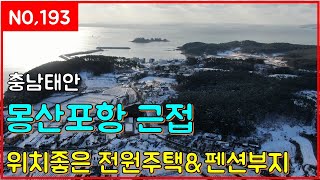 (매물번호193번)몽산포항 근접 위치좋은 전원주택과 펜션부지(일등부동산티비)