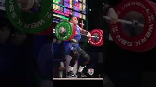 141kg   310lbs  C\u0026J by Solfried Koanda 87kg, Norway #weightlifting #shorts