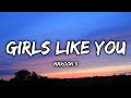 Maroon 5 - Girls Like You (Lyrics) ft. Cardi B