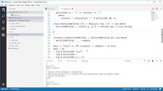 Stringifying JSON using RowList in Purescript