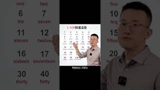 Episode160 数字 1 100 的读音，#英语没那么难 #巧记单词