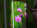 油絵タイムラプス｜コスモスを描く｜oil painting time lapse｜cosmos flowers