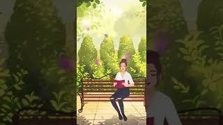 #bookreader#digiart #animation #beautiful created by spreading colors #youtubeshorts #butterflies