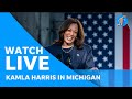 Live: Kamala Harris' third rally of the day in Michigan amid 2024 Election battle for swing state