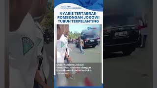 Viral Video Pemuda Nyaris Tertabrak Mobil Rombongan Jokowi di Konawe saat Ambil Kaos