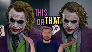 HOT TOYS ARTISAN JOKER VS SCULPTED JOKER!!! THIS OR THAT... OR BOTH??